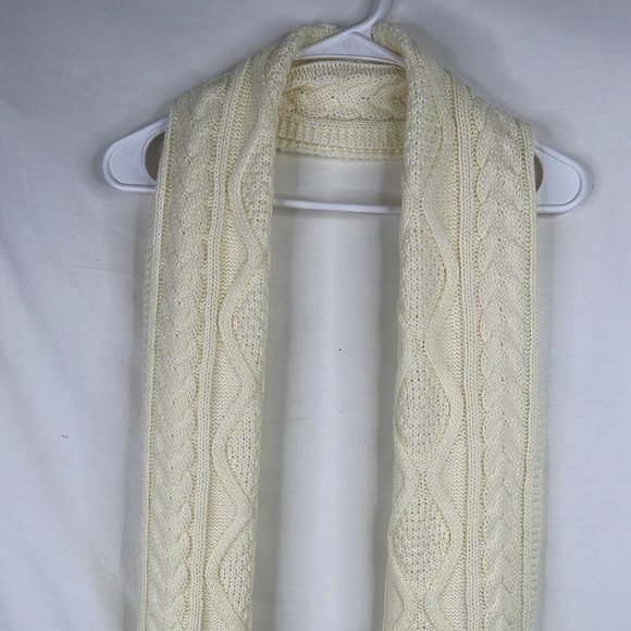 Beautiful Cream Scarf for Women W 10" |  L 68" Approx - Picture 2 of 3